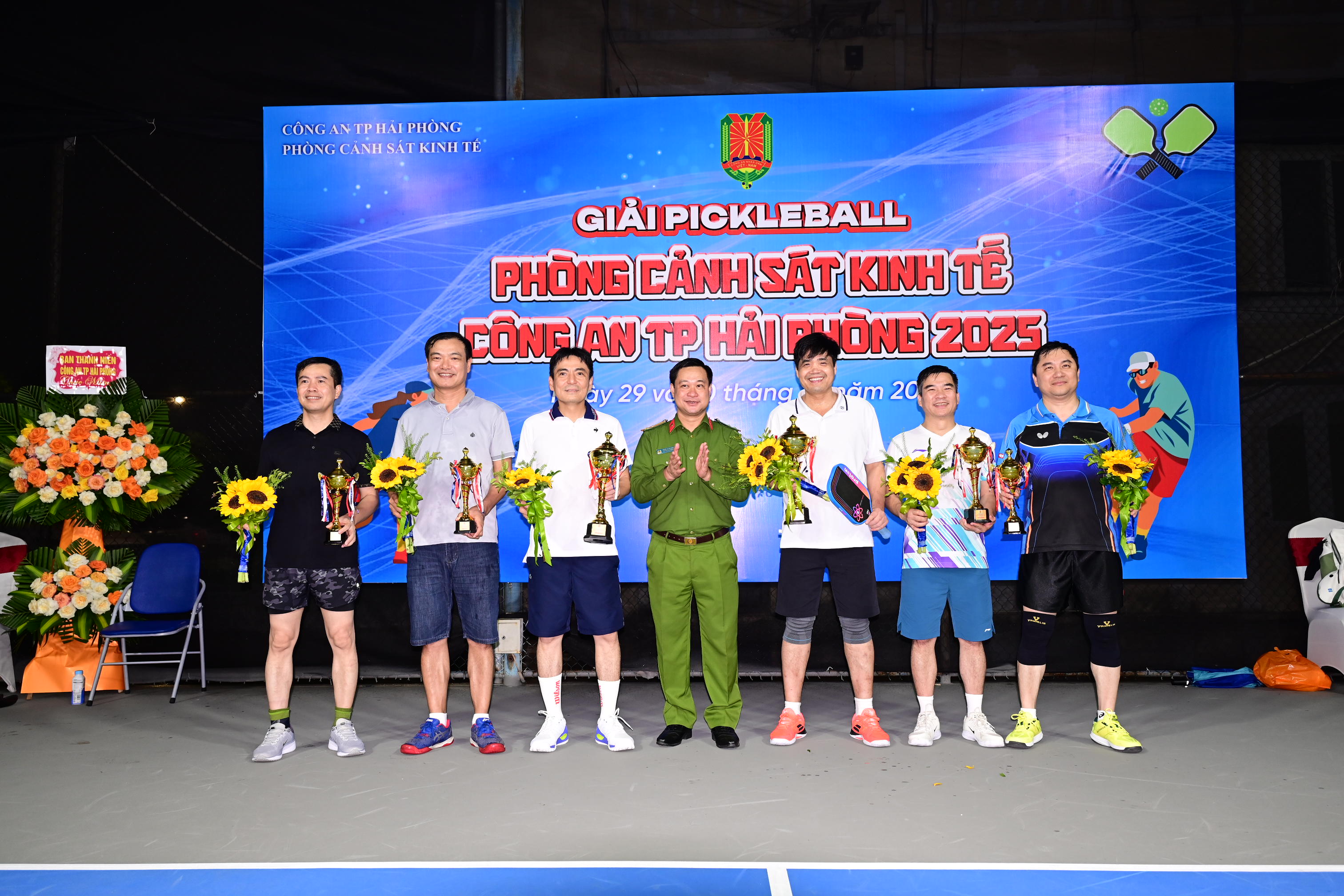 Phòng Cảnh sát Kinh tế lan tỏa tinh thần thể thao qua giải đấu pickleball